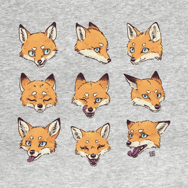 Fox Moods by Freeminds